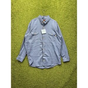Drifire Long Sleeve Button Up Shirt Mens XL Denim Chambray Workwear NWOT